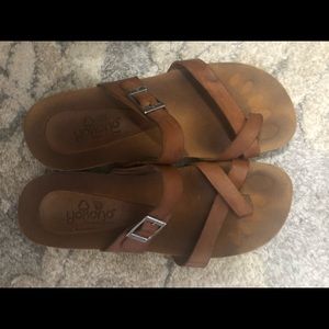 Yokono leather sandals